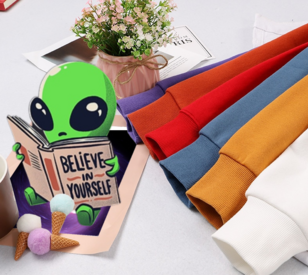 Believe In Yourself Alien Unisex Hoodie