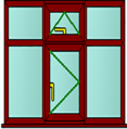 Style 92 rosewood window