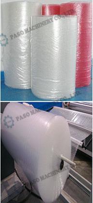 two layers pe air bubble film making