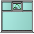 Style 91 anthracite grey window