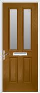 2 panel 2 square glazed composite door