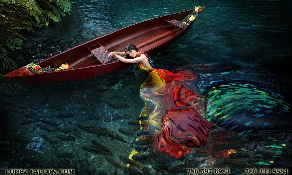 Quinces Miami Quinceanera dress Canoe Canoa Secret Gardens