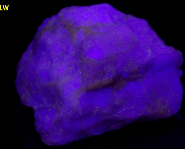 SW LW fluorescent FLUORITE and phosphorescent CALCITE - Nuevo Leon, Mexico
