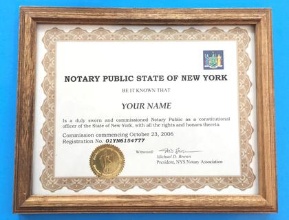 Notary Public License New York