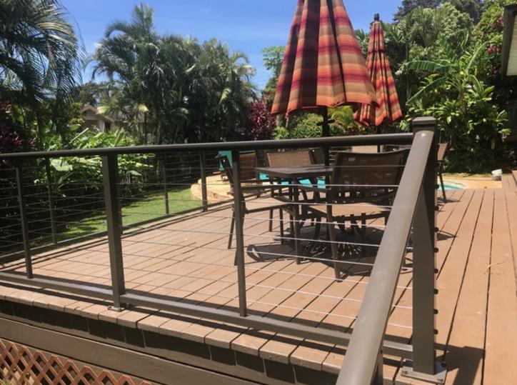 Aluminum Railing System Hawaii,Cable railing Hawaii, Aluminum Cable railing Oahu, Cable railing Honolulu, cable railing