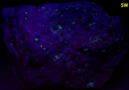 SULFUR, ALUM-K, fluorescent GYPSUM - El Desierto Mine, San Pablo de Napa, Daniel Campos Province, Potosi Department, Bolivia
