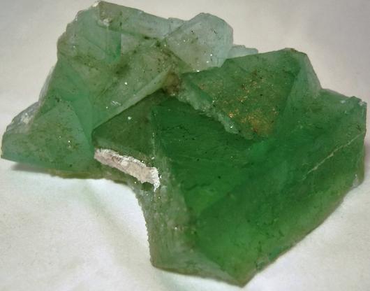 fluorescent phantom green FLUORITE - Riemvasmaak, Kakamas, Kai !Garib, ZF Mgcawu District, Northern Cape Province, South Africa - ex Parker Minerals