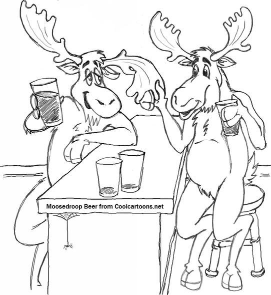 cartoon moose animal characters