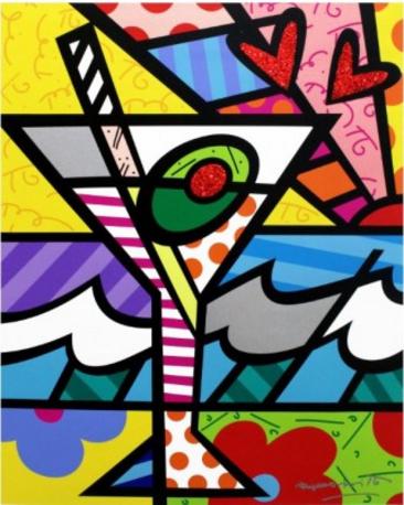 Romero Britto Britto Martini