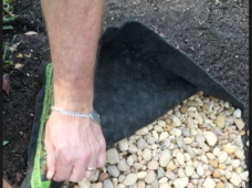 weed recede mulch rock bagged bags