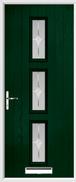 3 Square Composite Door sandblast glass