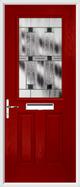 2 Panel 1 Square Composite Door aspen glass