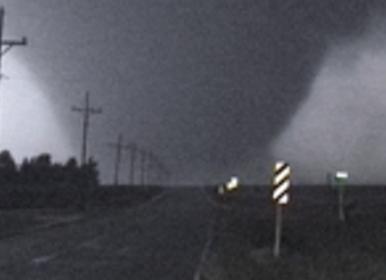 Violent Kansas tornado during tour