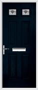 4 Panel 2 Square Composite Door monza glass