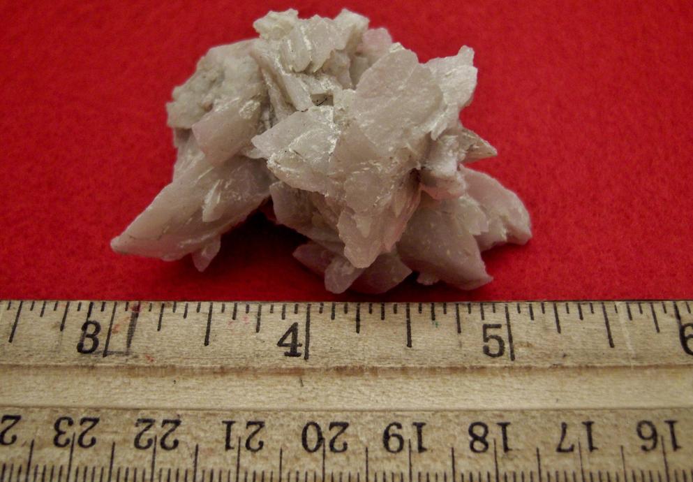 Calcite pseudomorph after Glauberite crystals, Camp Verde District, Yavapai County, Arizona, USA, ex Ted Morley, circa1960