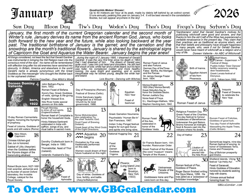 Sample Month - GBG Calendar