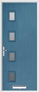 4 square glazed composite door