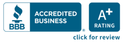 Better Business Bureau A + Accreditation Seal