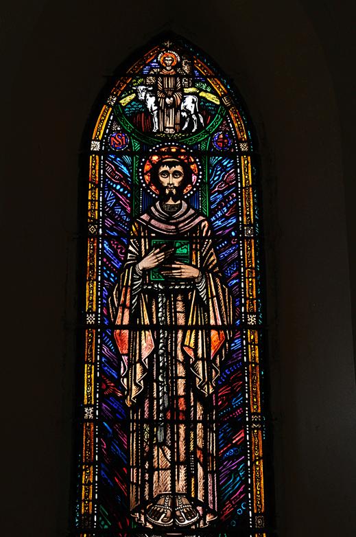Boher Church. Harry Clarke stained glass windows.