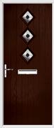 3 Diamond Composite Door art deco glass