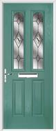 2 Panel 2 Arch Composite Door fusion glass