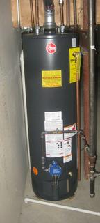 (new hot water tank)(new water heater)