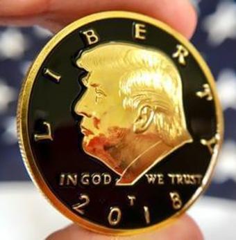 TRUMP Black and Gold Coin