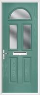 2 Panel 2 Square 1 Arch Composite Door obscure glass