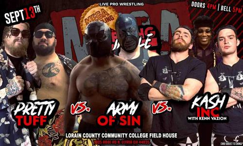 Pretty Tuff vs Army of Sin vs Kash Inc (w/Kenn Vazion)