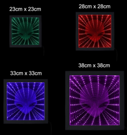 3D Alien Infinity Mirror Stunning Optical Illusion