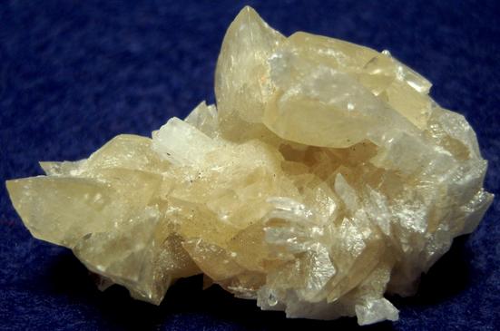 fluorescing CALCITE with CELESTINE - Clay Center, Ottawa County, Ohio, USA - ex Eric Meier, Broken Back Minerals