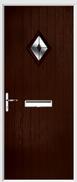 Cottage Diamond Composite Door bevel glass