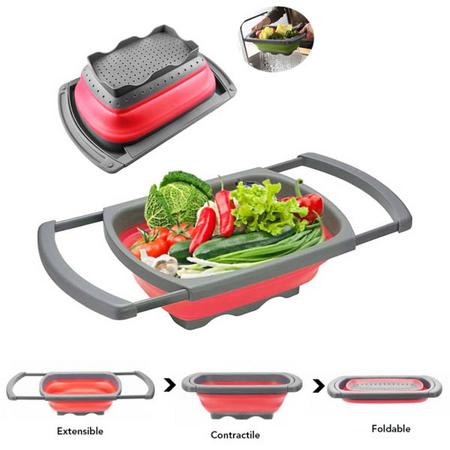 Sink Drain Basket in Pakistan Collapsible Foldable Kitchen Strainer for Noodles Fruit Vegetable Washing Strainers in Islamabad