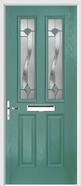 2 Panel 2 Square Composite Door monza glass