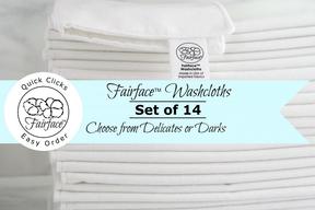 How to wash sensitive skin - soft and gentle - Fairface Washcloths set of 14