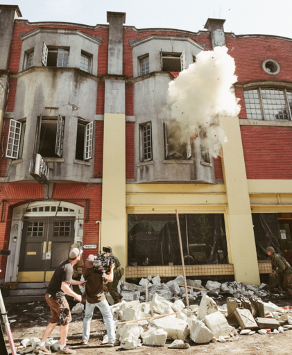 Grenade expolision in WW2 French 2nd story window