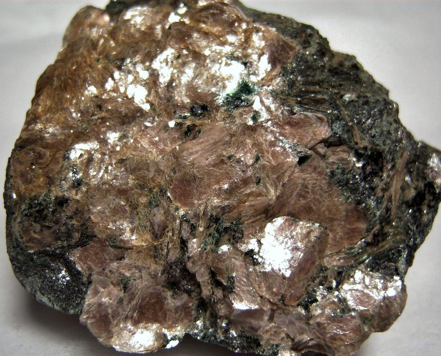 Margarite mica, Emery Corundum, actinolite, magnetite, Chester Emery Mines, Chester, Hampden County, Massachusetts, USA