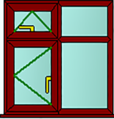 Style 48 rosewood window