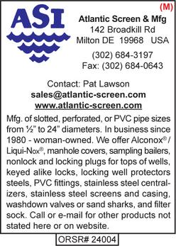 Atlantic Screen & Manufacturing, Well Screens