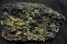 FRANKLINITE, fluorescing WILLEMITE, CALCITE - Sterling Mine, Sterling Hill, Ogdensburg, Franklin Mining District, Sussex County, New Jersey, USA - Franklinite type locality - for sale