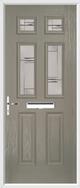 2 Panel 4 Square Composite Door regal corenet glass