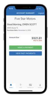 MANAGE ACCOUNT ON CARPAY