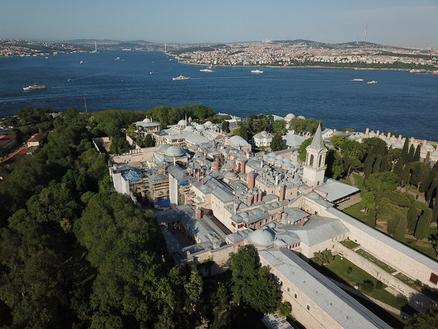 the primary Ottoman Palace Topkapi Palace in Istanbul Turkey