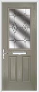 2 Panel 1 Square Composite Door fusion glass