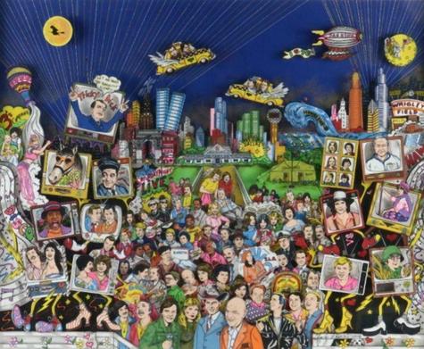 Charles Fazzino Remembering 70s TV