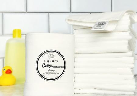 Soft Baby Washcloths and reusable face wipes made with soft flannel - Fairface Washcloths