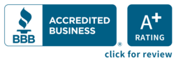 Better Business Bureau A + Accreditation Seal