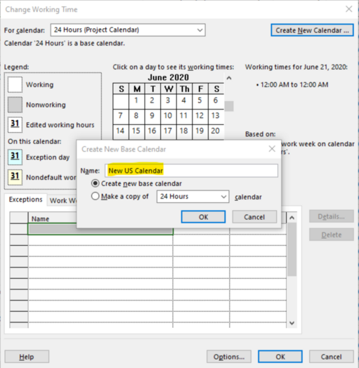 Creating Special Calendars in MS Project to Run Your Project More