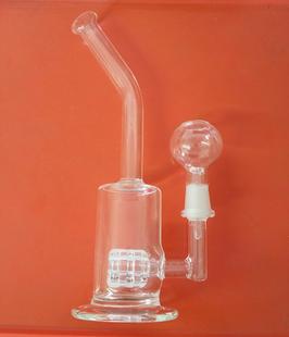 8" Glass Helix Perk Water Pipe