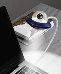 Spaceship Alien Astronaut Multi-Use Lamp USB Plug-in Eye Protection Feeding Baby UFO Led Night Light Children Lamp Bedroom Decor Lamp